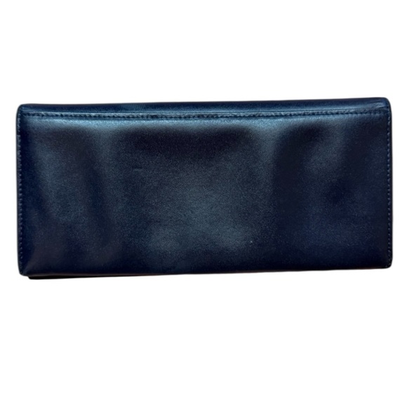 Longchamp Navy Leather Long Flap Wallet - Picture 2 of 14